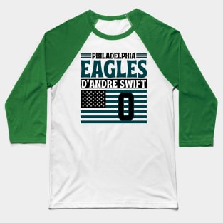 Philadelphia Eagles Swift 0 American Flag Football Baseball T-Shirt